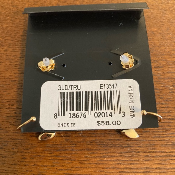 🎈3/$25🎈Rebecca Minkoff Multi Color Gold Earrings 🆕 - Picture 2 of 3